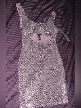 Sparkling Pink Sequin Bodycon Dress